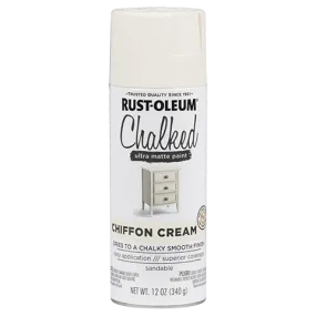 12 OZ Chalked Paint Ultra Matte Spray Paint - Chiffon Cream