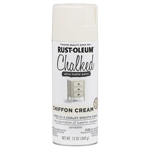12 OZ Chalked Paint Ultra Matte Spray Paint - Chiffon Cream