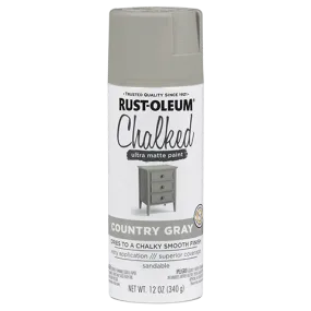 12 OZ Chalked Paint Ultra Matte Spray Paint - Country Grey