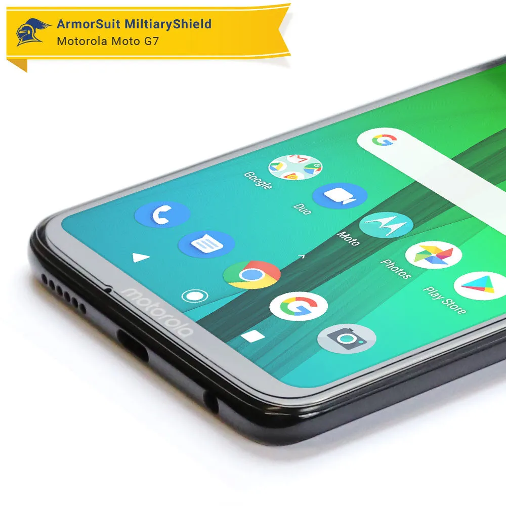 [2 Pack] Motorola Moto G7 Matte Case Friendly Screen Protector