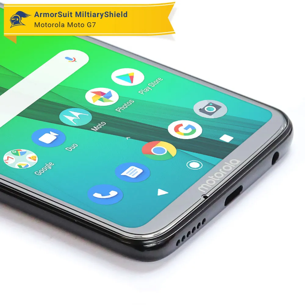[2 Pack] Motorola Moto G7 Matte Case Friendly Screen Protector