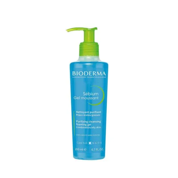 Bioderma - Sebium purifying cleansing foaming gel pump