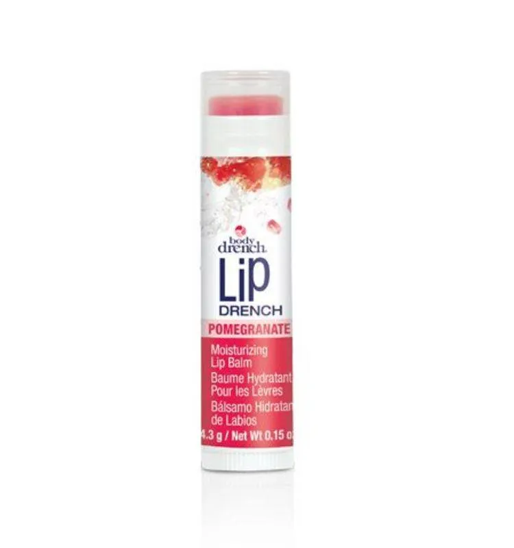 BODY DRENCH LIP DRENCH FRUITY LIP BALM POMEGRANATE .15 OZ