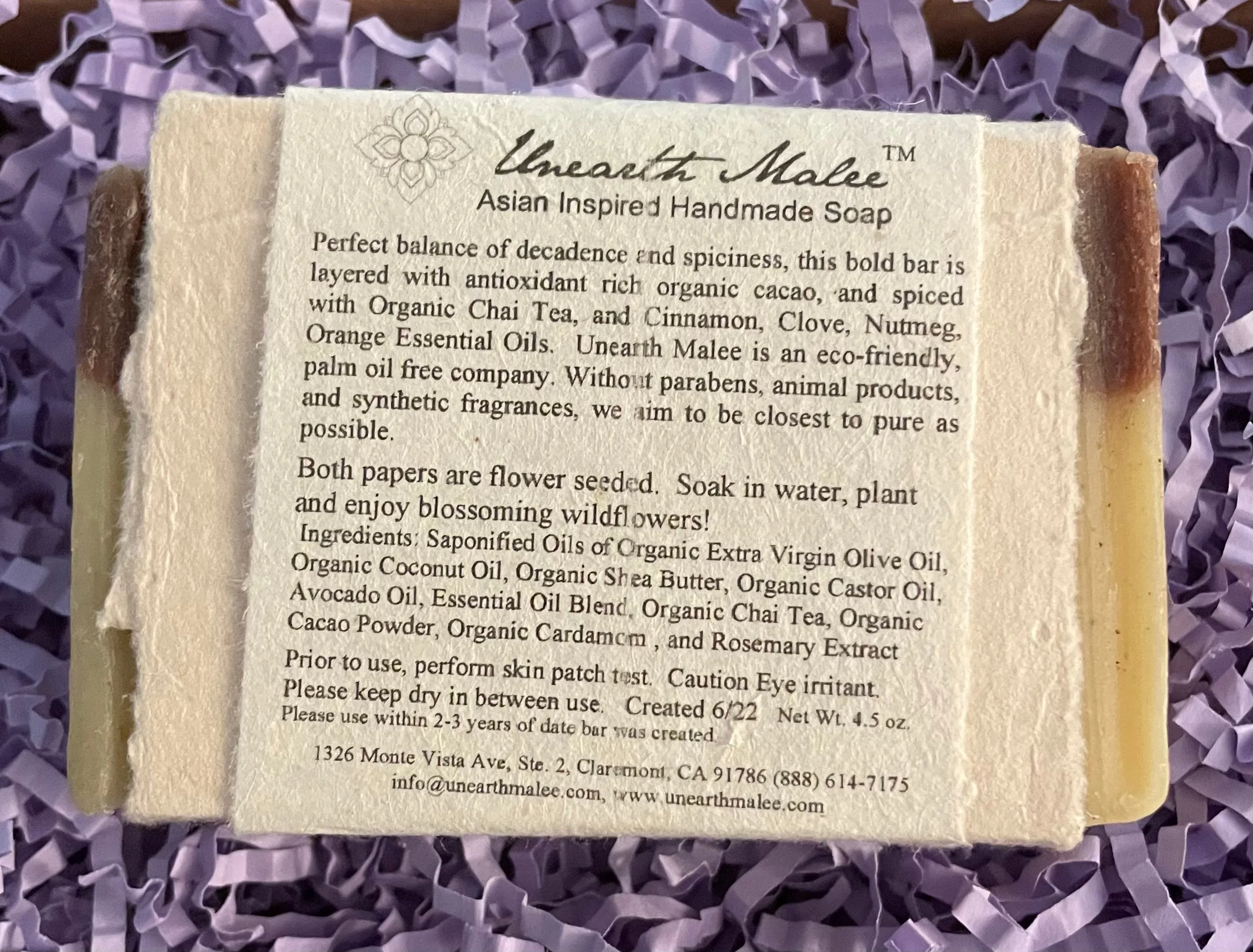 Chai Tea Chocolate Organic Soap