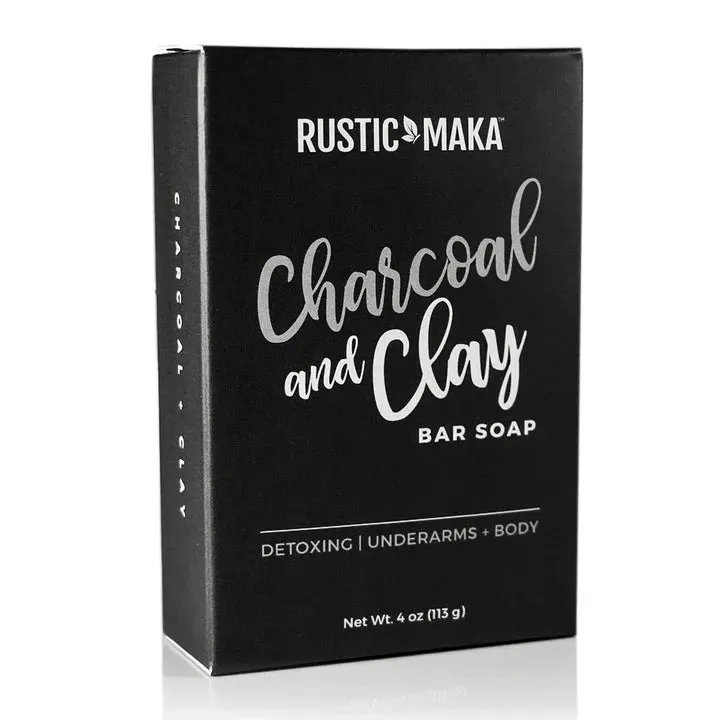 Charcoal and Clay Bar Detox Bar Soap