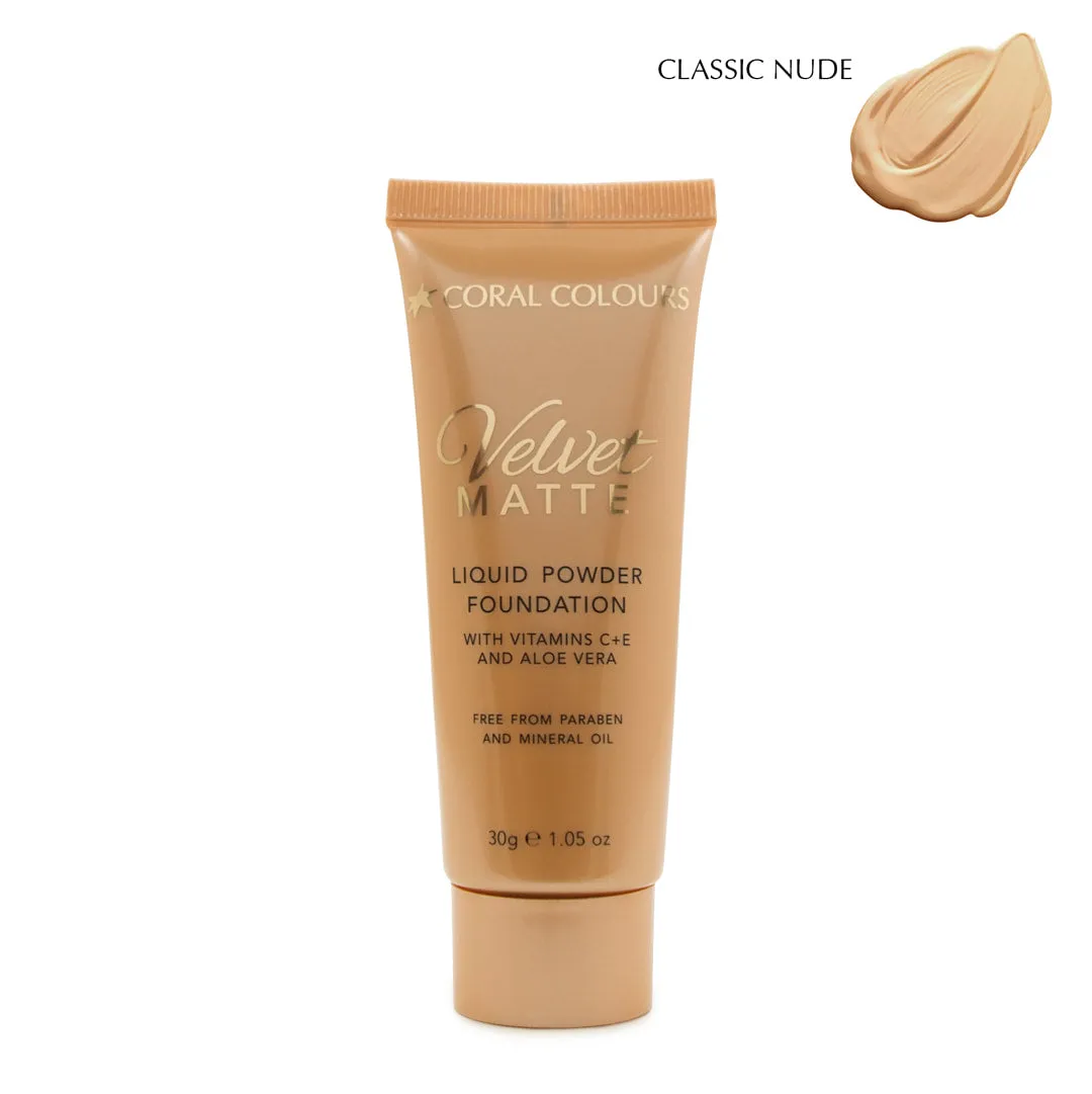 Coral Colours Velvet Matte Foundation