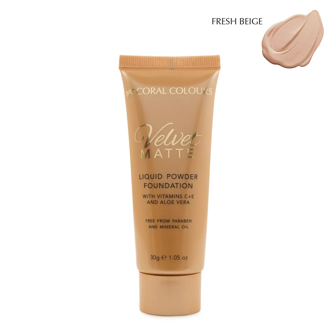 Coral Colours Velvet Matte Foundation