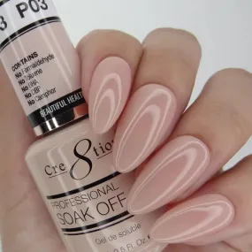 Cre8tion Gel Polish, French Collection, P03, Precious Pink, 0.5oz