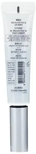 ETUDE Dr. Mascara Fixer For Perfect Lash 01 (Natural Volume Up) | Long-Lasting Smudge-Proof Mascara Fixer with Care Effect | Korean Makeup