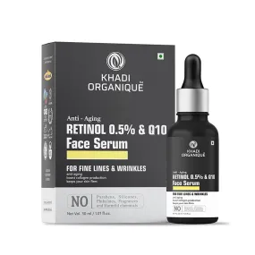 KHADI ORGANIQUE ANTI-AGING FACE SERUM With Retinol 0.5%   Q10 - 30 ml