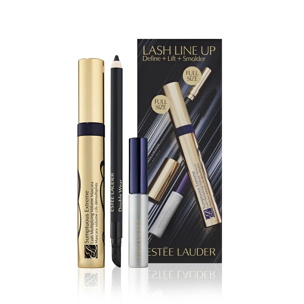Lash Line Up zestaw tusz do rzęs 8ml   kredka do oczu 1.1g   żel do brwi 5ml
