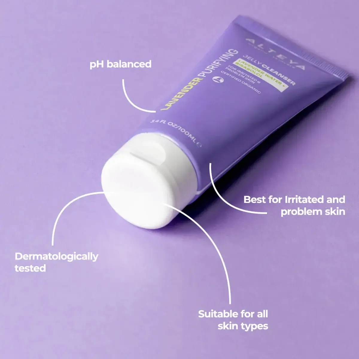 Lavender Purifying Jelly Cleanser with Lavender Water and Bisabolol