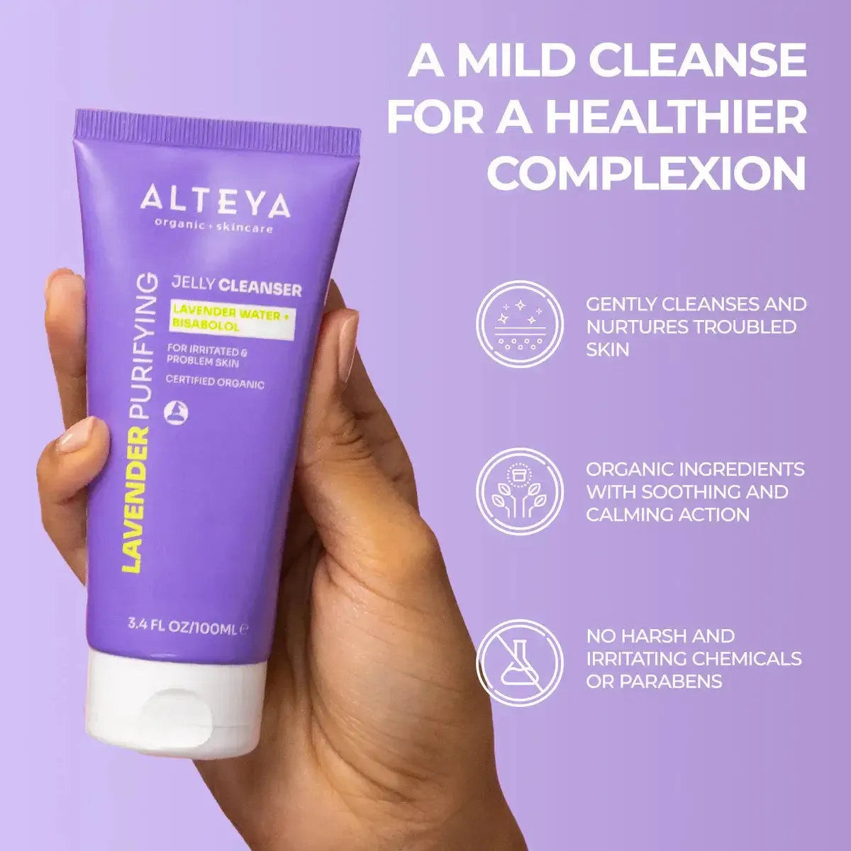 Lavender Purifying Jelly Cleanser with Lavender Water and Bisabolol