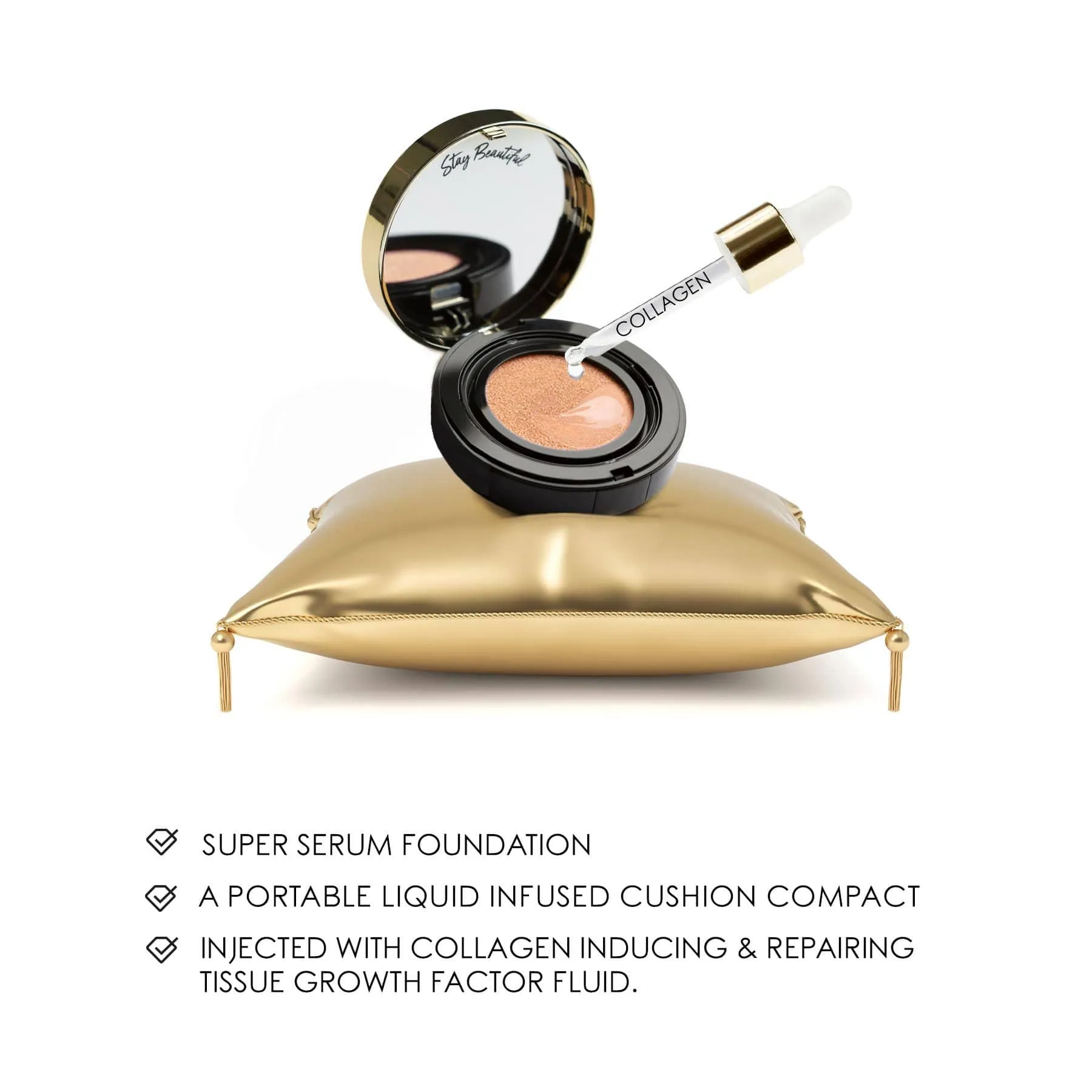 *Limit 3* 10 Collagen Cushion Compact Foundation- Winner Best Foundation - 27. Cinnamon