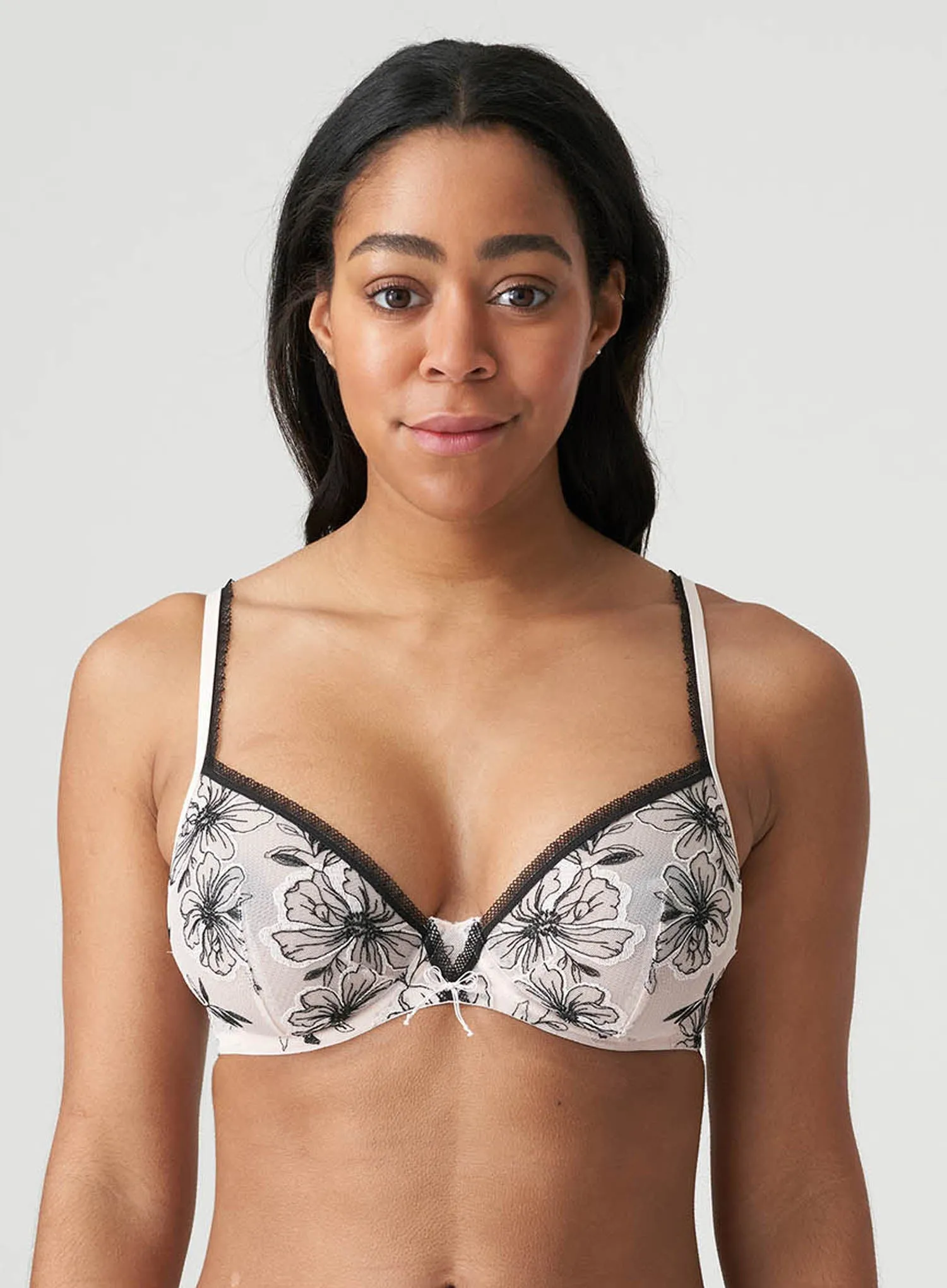 Marie Jo: Noorah Plunge Bra Black Blush