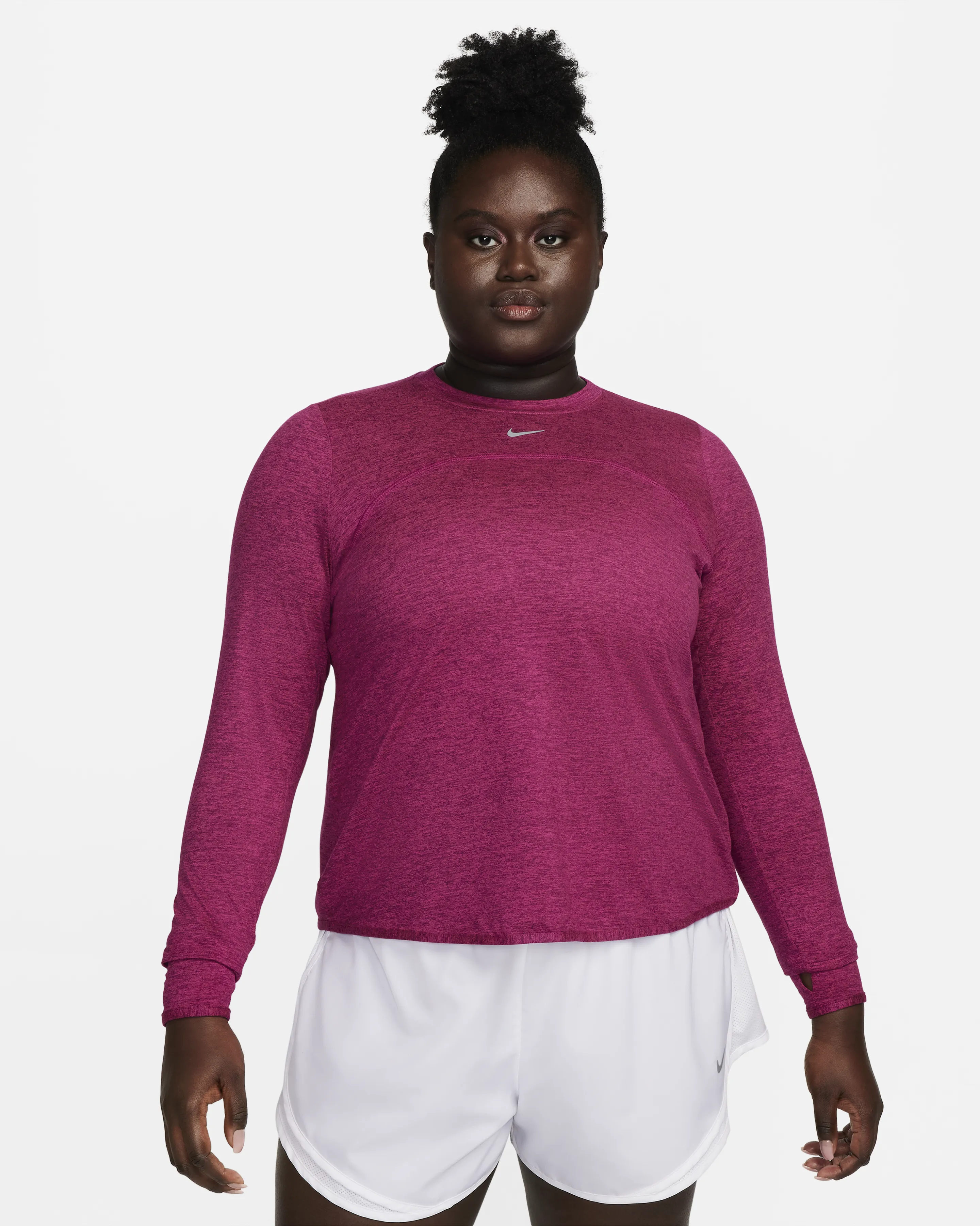Nike Dri-FIT Swift Element UV-Women's Crew-Neck Running Top (Plus