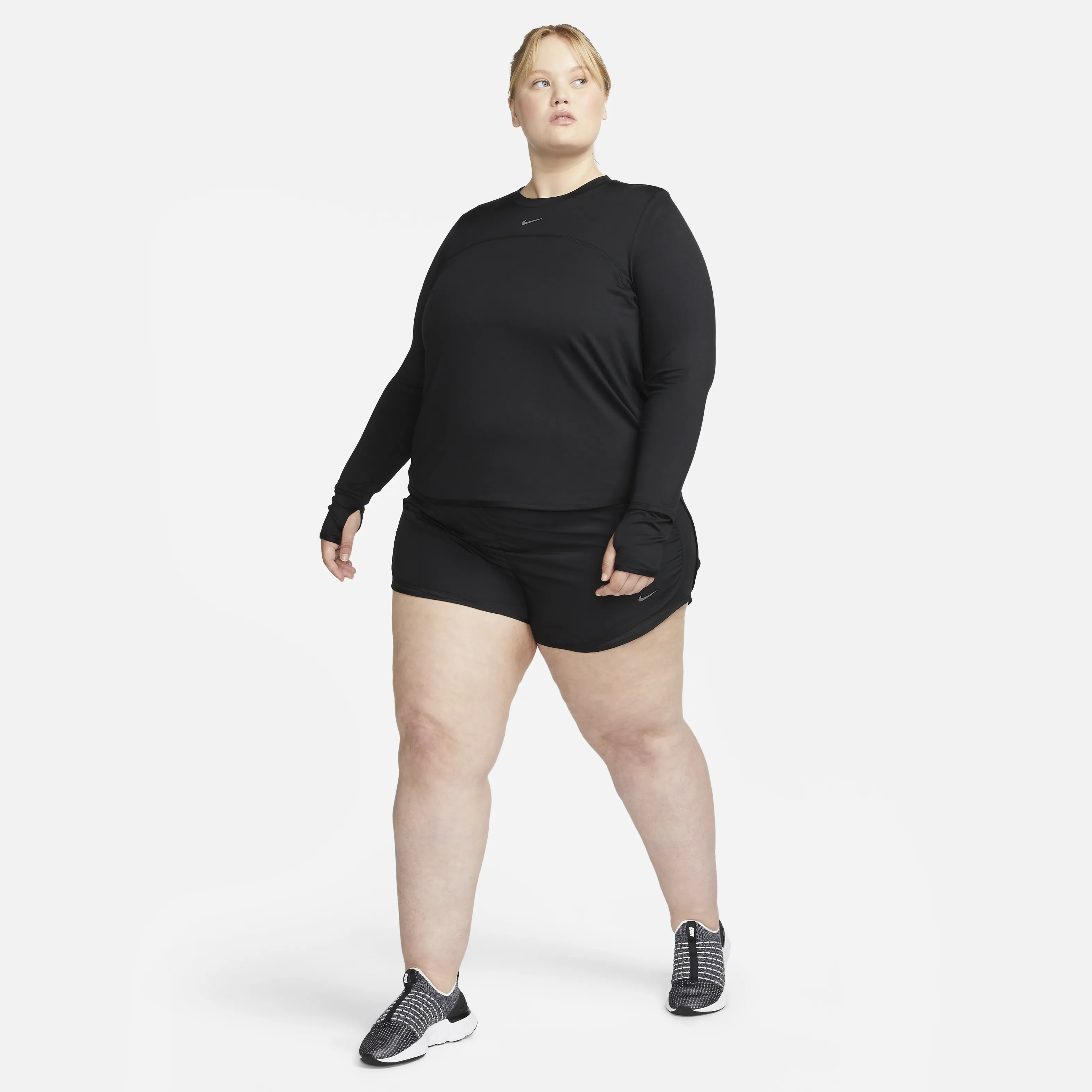 Nike Dri-FIT Swift Element UV-Women's Crew-Neck Running Top (Plus