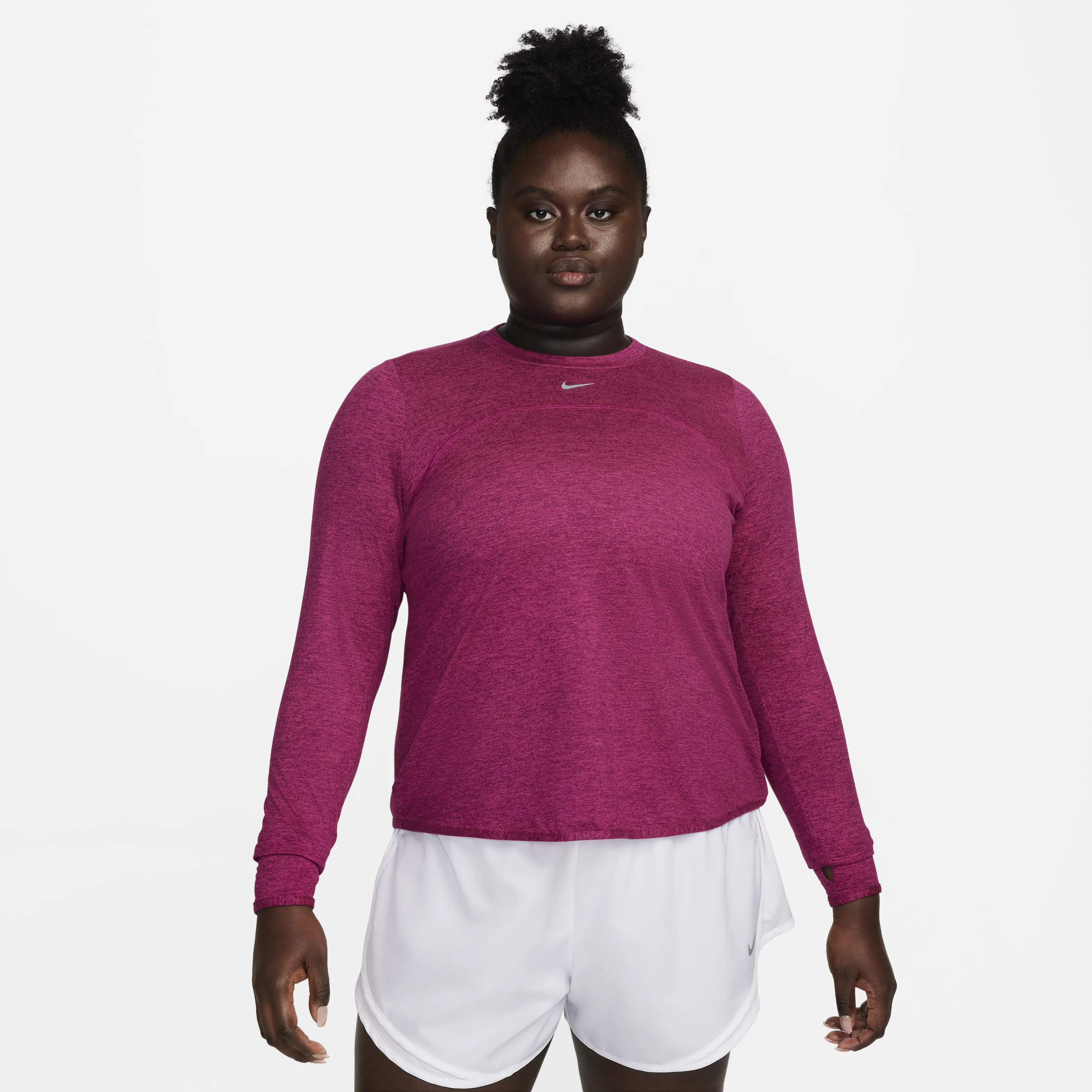 Nike Dri-FIT Swift Element UV-Women's Crew-Neck Running Top (Plus