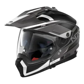 Nolan N70-2 Adventure Earthquake Flat Lava Grey White Motorcycle Helmet