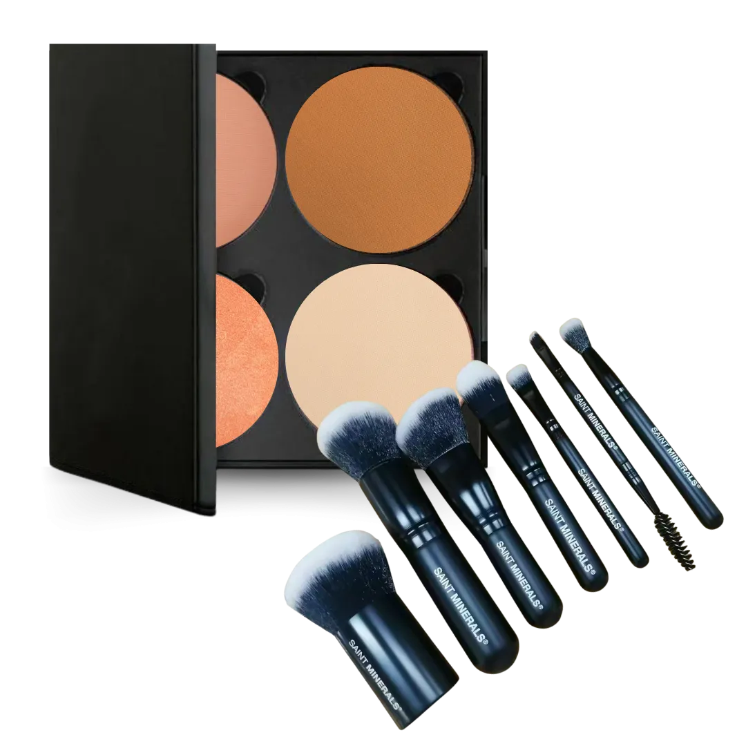 Saint Minerals Quad Pack   Travel Brush Set