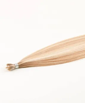 Sandy Blonde Highlighted, 16" Nano Tip Hair Extensions, #H18