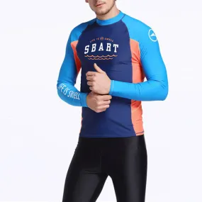 Sexy Skinny Patchwork Wter Protective Diving Suit Swimsuit for Men