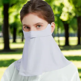 Sidiou Group Anniou Summer UPF 50  Face Cover Anti UV Protective Dust Face Cover Cool Ice Silk Breathable Perspiration Sunscreen for Running Cycling
