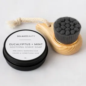 Soothing Shave Soap   Facial Brush