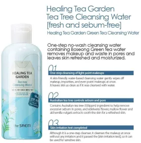 the SAEM Healing Tea Garden Tea Tree Cleansing Water 300ml