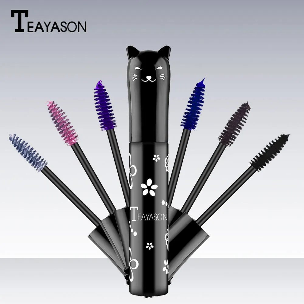 Wholesale color blue purple pink white purple royal blue coffee is not easy to smudge mascara JDC-MA-XuQ001