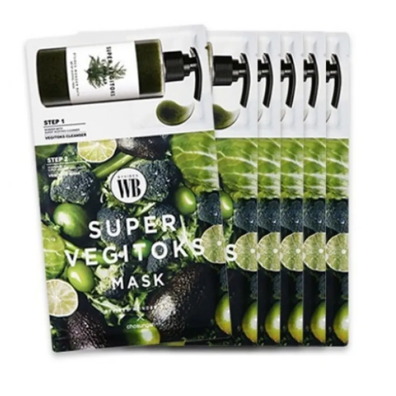 Wonder Bath Super Vegitoks Mask Pack Green, 1pc