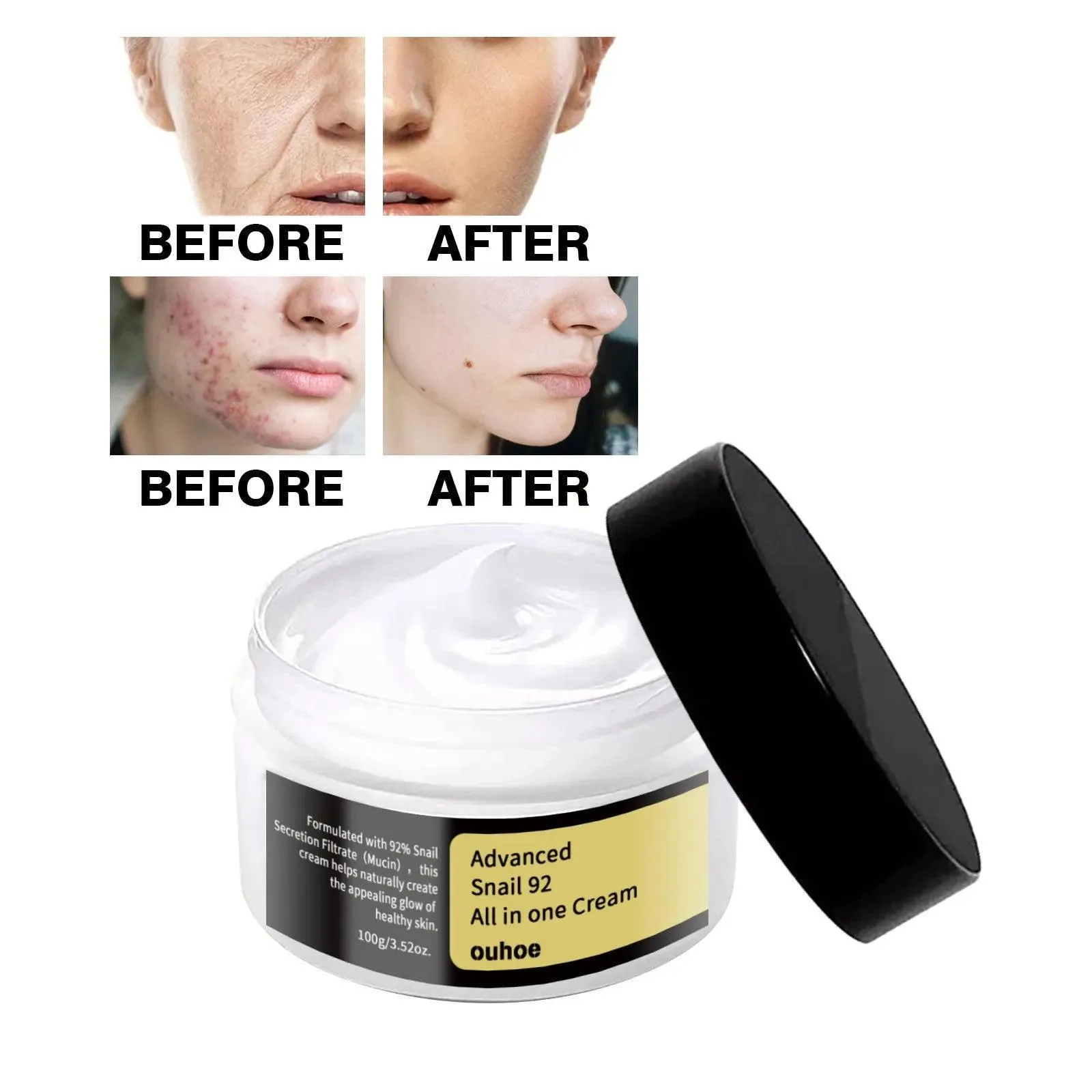 Youthful Glow Anti-Wrinkle Snail Mucin Serum for Skin Rejuvenation and Hydration