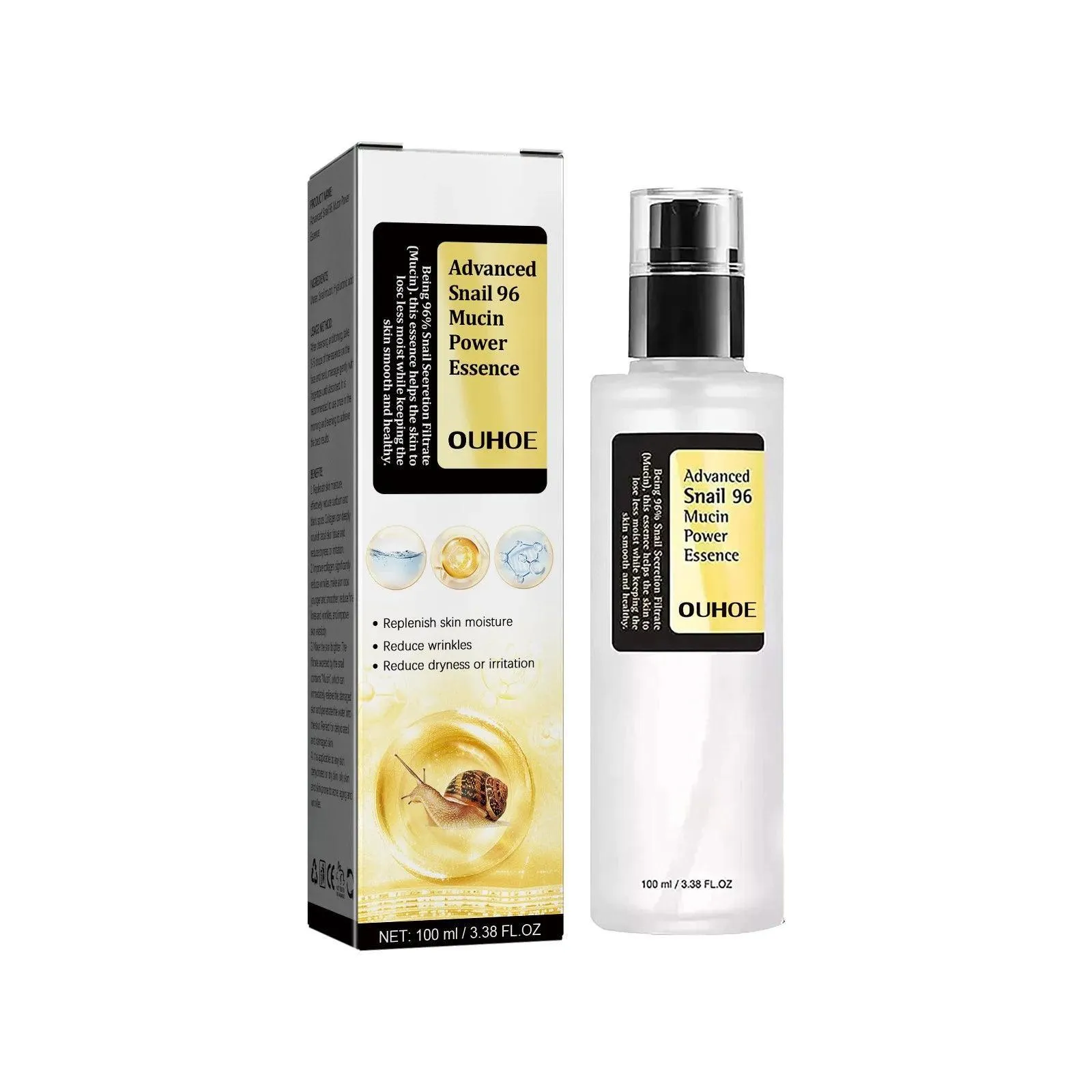 Youthful Glow Anti-Wrinkle Snail Mucin Serum for Skin Rejuvenation and Hydration